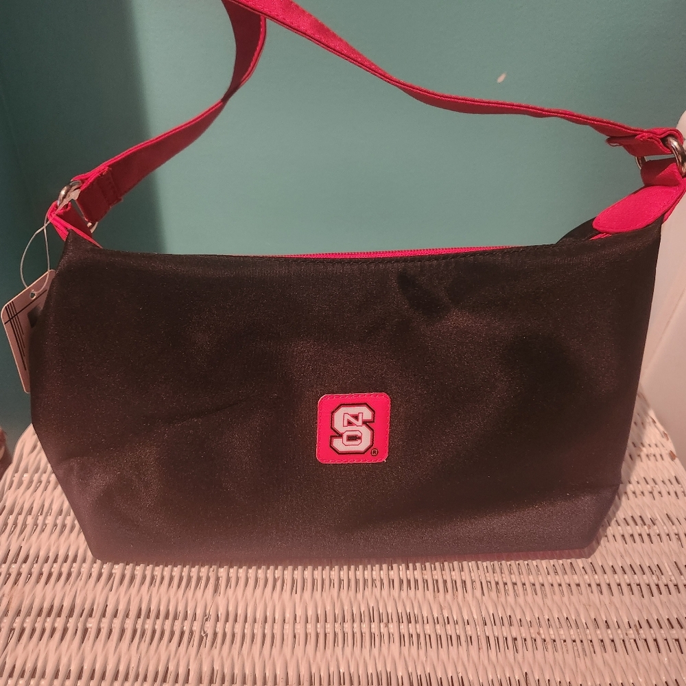 NC State Black and Red Shoulder Bag